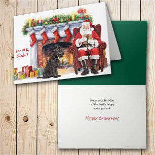 Regalo de Santa Perro Schnauzer Gigante Navidad