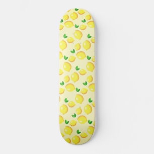 Regalo de skateboard de lemones amarillos