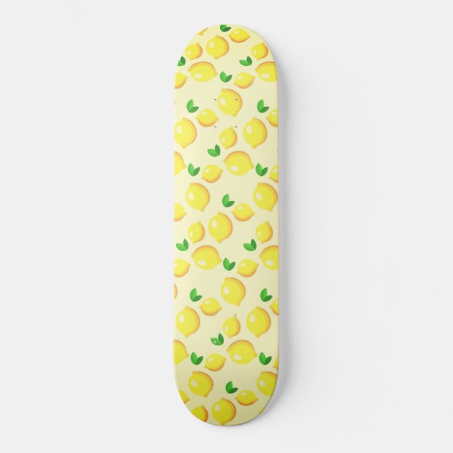 Regalo de skateboard de lemones amarillos (Anverso)