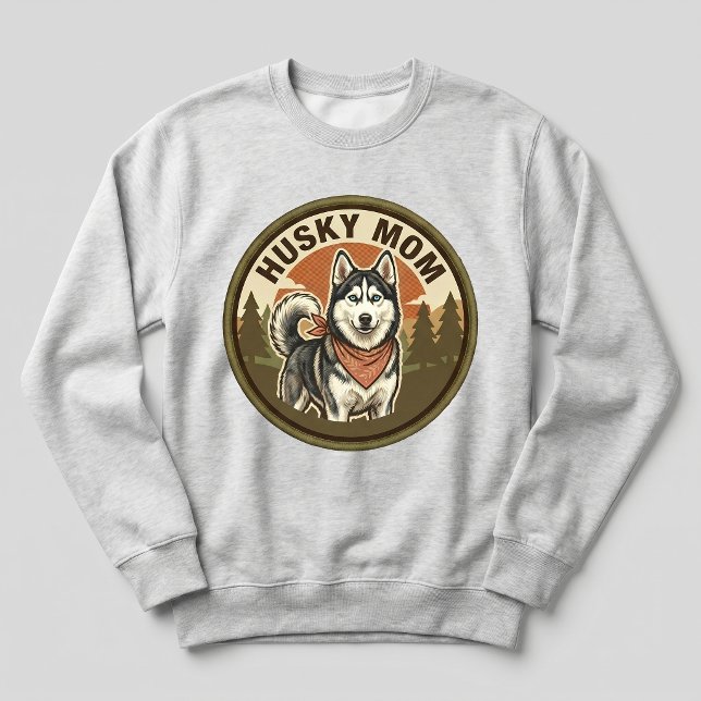 Regalo de sudadera con capucha para mamá de Husky  (Subido por el creador)