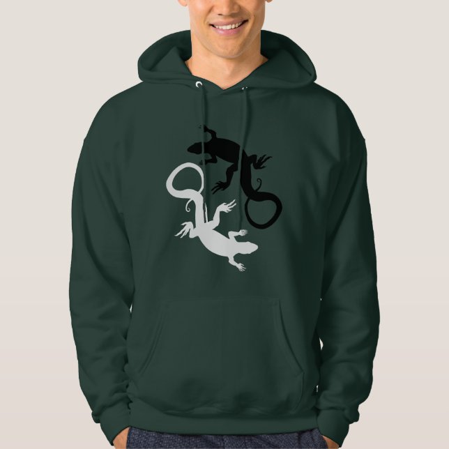 Regalo de sudaderas caobadas de arte reptil de Liz (Anverso)