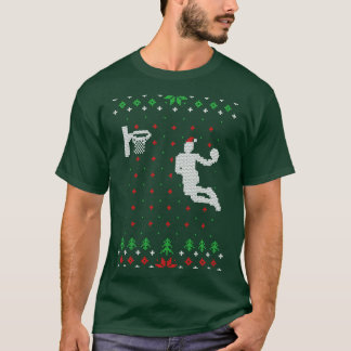 Regalo de suéter para Navidades feos de baloncesto