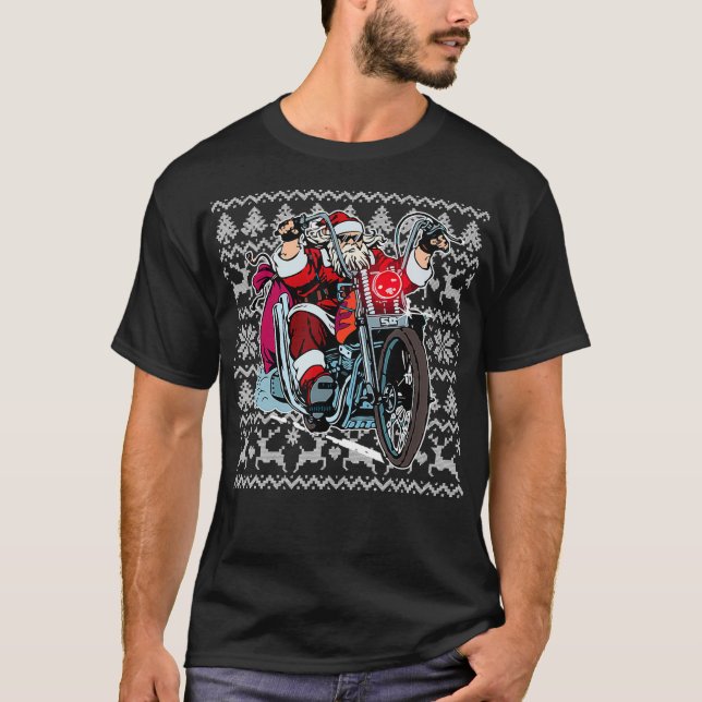 Regalo de suéter para Navidades feos de Santa sobr (Anverso)