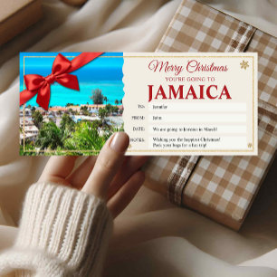 Regalo de Tarjeta de Boleto de Viaje a Jamaica en 