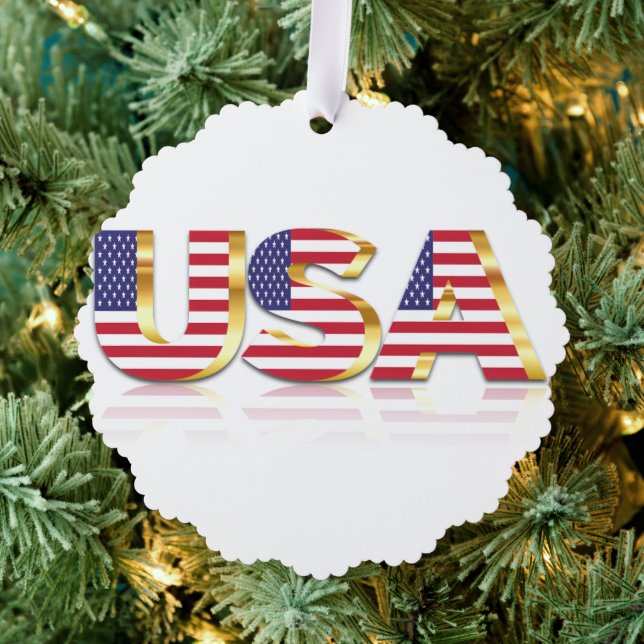Regalo de tarjeta de ornamento de Navidad con band (Insitu (árbol))