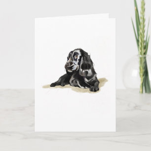 Regalo de Tarjeta para Amante de los Perros Cocker