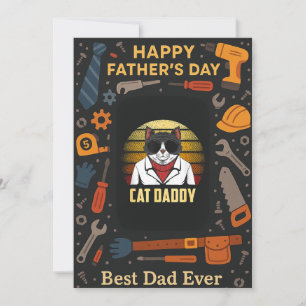 Regalo de tarjeta plana de día para padres de fami
