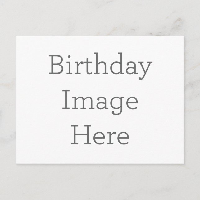 Regalo de tarjeta postal de cumpleaños personaliza (Anverso)