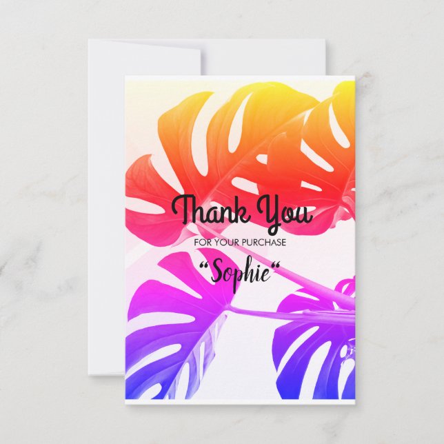 Regalo de tarjetas de agradecimiento PRINTABLE (Anverso)