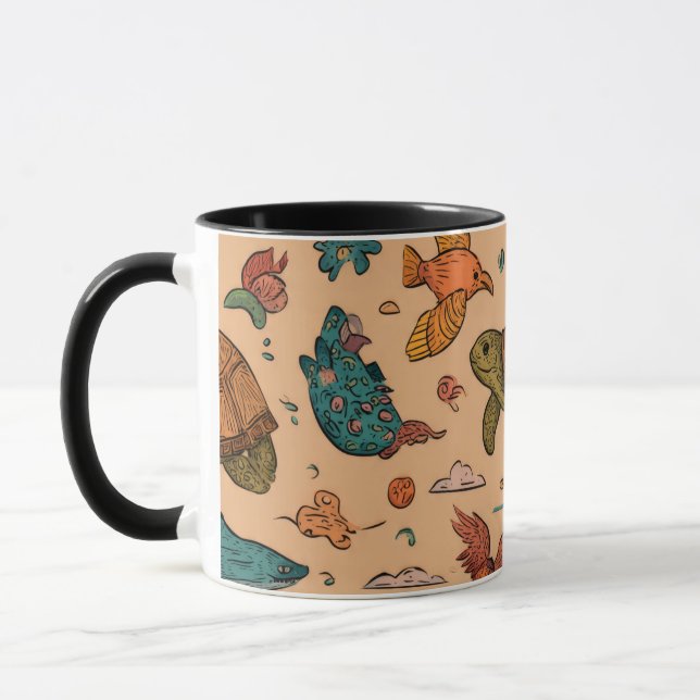Regalo de Taza Combo Animales de Verano (Izquierda)