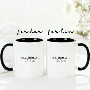 Regalo de Taza de Boda Personalizada para Parejas 