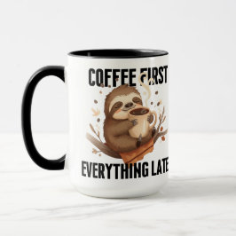 Regalo de taza de café de perezoso lindo