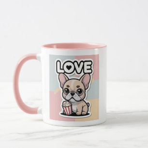Regalo de taza de café divertido Kawaii Frenchie p