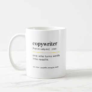 Regalo de taza de café para redactor publicitario