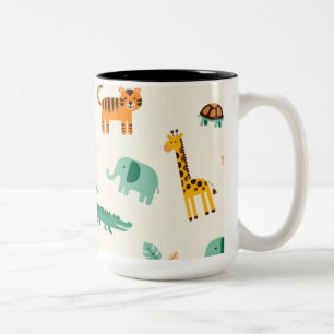 Regalo de tazas de animales de la jungla para aman