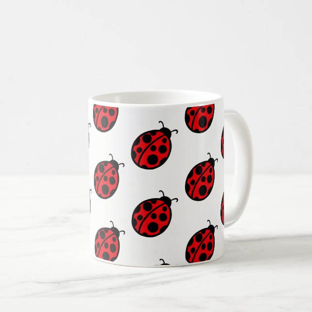 Regalo de tazas de café de insecto rojo (Anverso derecho)