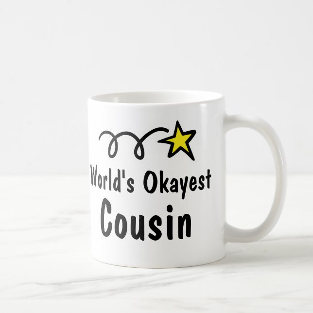 Regalo de tazas de café para primo okayest del mun (Derecha)