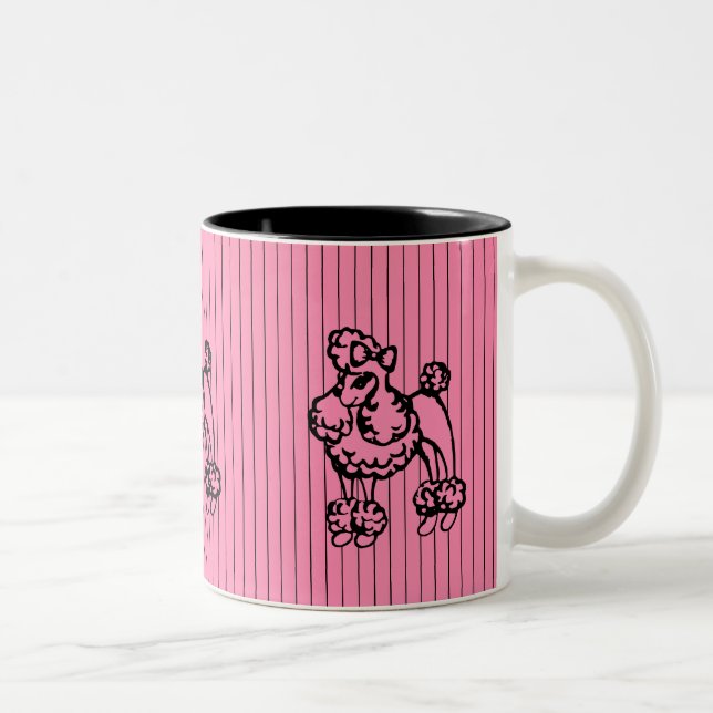 Regalo de tazas de café retro rosado (Derecha)