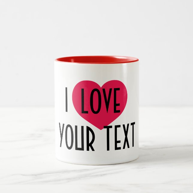 Regalo de tazas de cerámica personalizada, texto d (Centro)