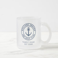 Regalo de tazas de té de vidrio náutico para marin