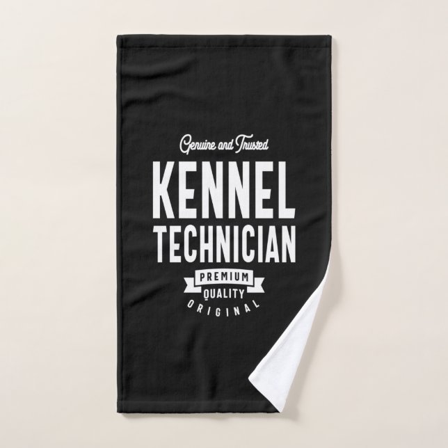 Regalo de títulos de trabajo de técnico de Kennel (Toalla de mano)