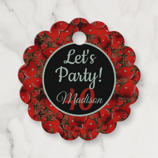 Regalo de tomates / etiqueta de favor - opción per (Anverso)