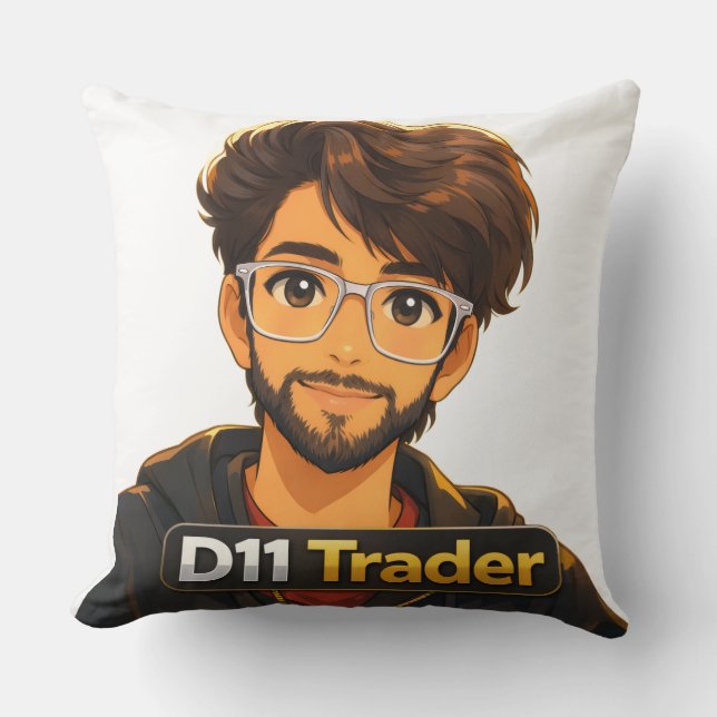 Regalo de Trader del Mercado de Valores Almohada – (Anverso)
