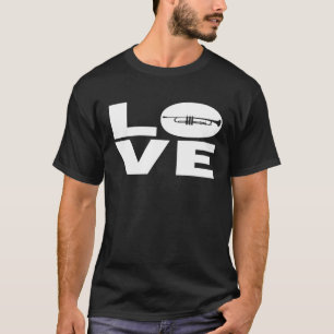 Regalo de Trumpet de amor para camiseta premium de