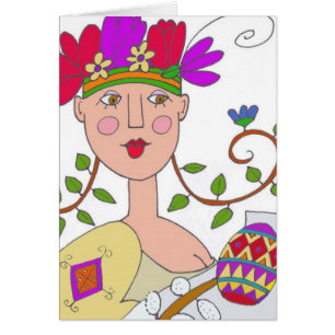 Regalo de un arte popular ucraniano virginal de la