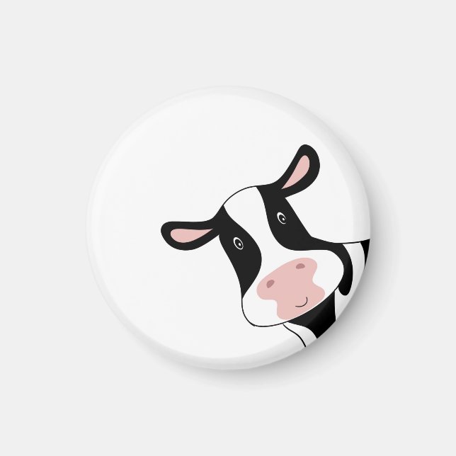 Regalo de vaca, imán de vaca lindo. tema de vaca (Frente)
