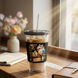 Regalo de vaso de acrílico negro Mama's Cozy Nest