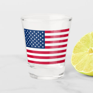Regalo de vaso de chupito de bandera de EE. UU.