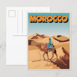 Regalo de viaje de Marruecos postal de viaje de ca
