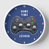 Regalo de videojuegos personalizado reloj grande
