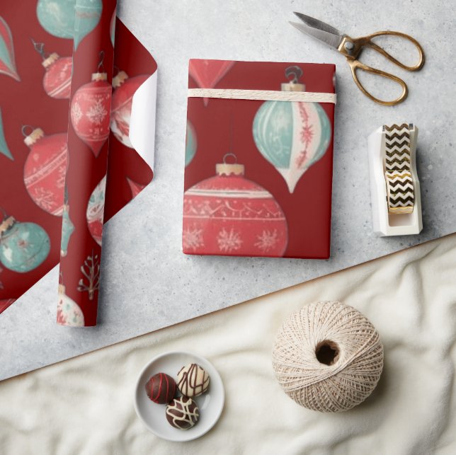 Regalo Decoración de bolas de navidades Papel de ajuste (Artesanía)