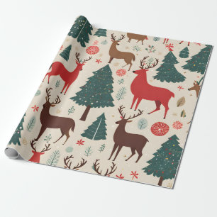 Regalo decoración navideña Papel de ajuste