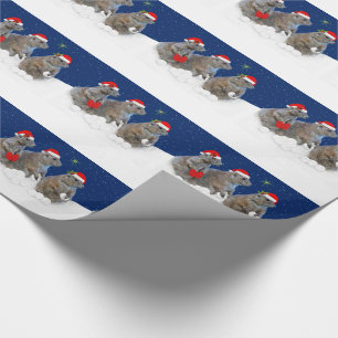 Regalo Dejáis le nevar papel de embalaje del navidad