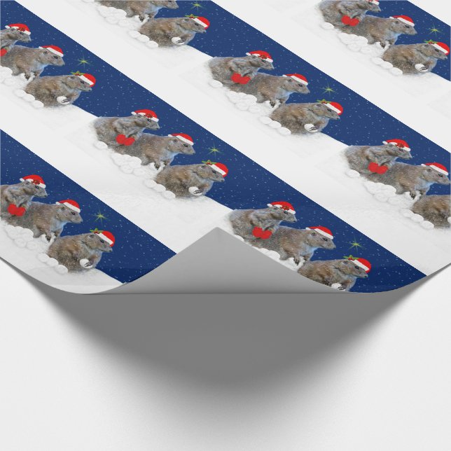 Regalo Dejáis le nevar papel de embalaje del navidad (Esquina)