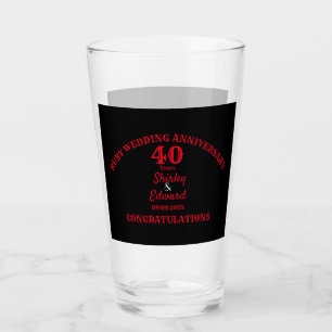 Regalo del 40° aniversario de Ruby Boda: Personali