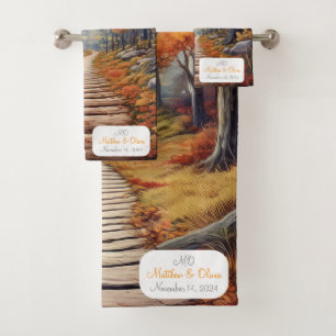Regalo del Boda de rutas forestales de otoño de pe