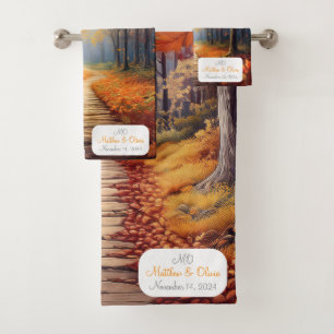 Regalo del Boda de rutas forestales de otoño de pe