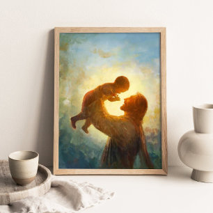 Regalo del Cielo, Pintura de Cristo Niño, Arte Cri