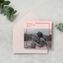 Regalo del Día de la Madre con fotos rosas y rojas