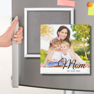 Regalo del Día de la Madre Establecido Imán Mamá