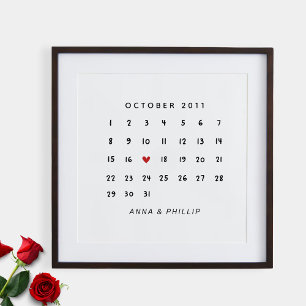 Regalo del Día de San Valentín, Póster de calendar