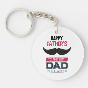 regalo del día del padre llavero de acrílico