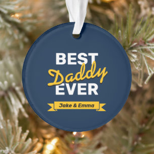 Regalo del Día del Padre Ornamento de Mejor Papi