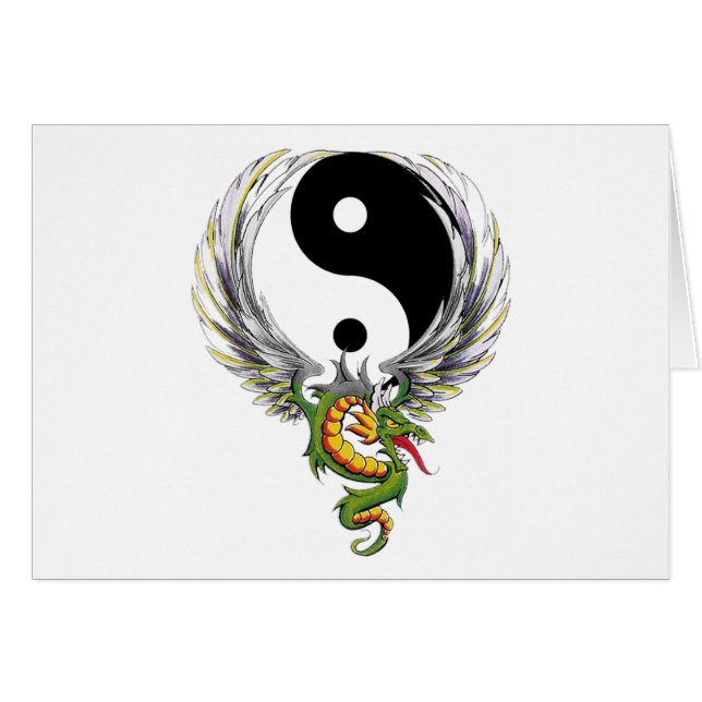 Regalo del dragón de Yin Yang (Anverso (Horizontal))