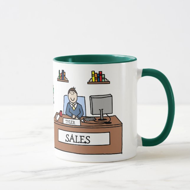 Regalo del equipo de las ventas - taza (Derecha)