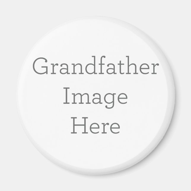 Estándar: 5,7 cm Circular Imán (Frente)